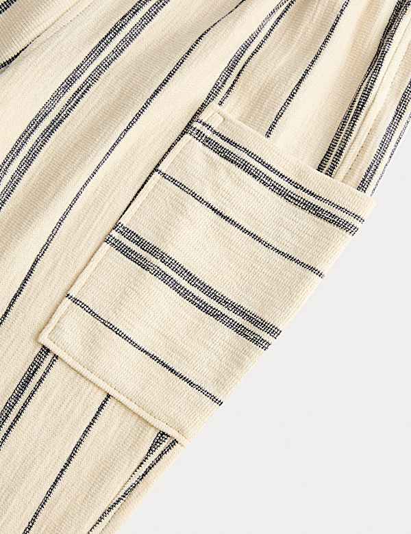 Pantalones de rayas 100 % algod&oacute;n texturizados (2-8 a&ntilde;os) - US