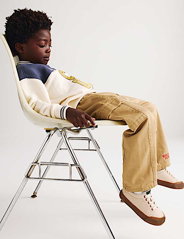 Cotton Rich Pull On Cargo Trousers (2-8 Yrs) - RS