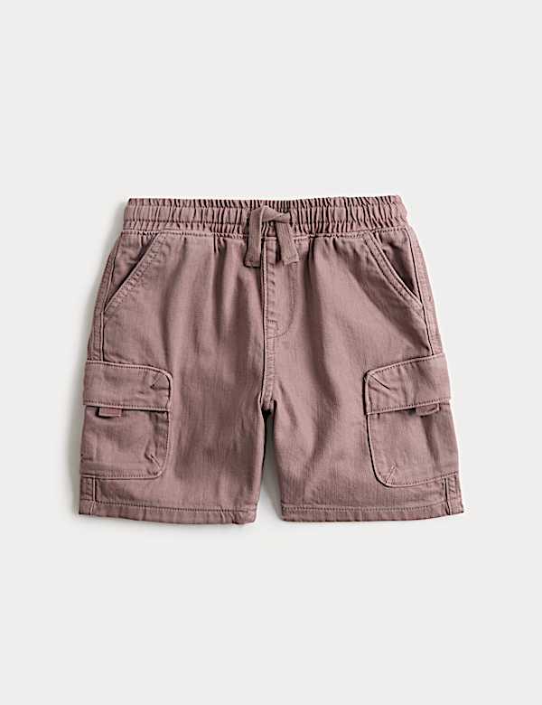 Cotton Rich Cargo Shorts (2-8 Yrs) - GR