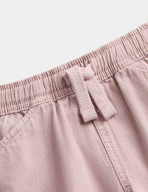 Pure Cotton Textured Shorts (2-8 Yrs)