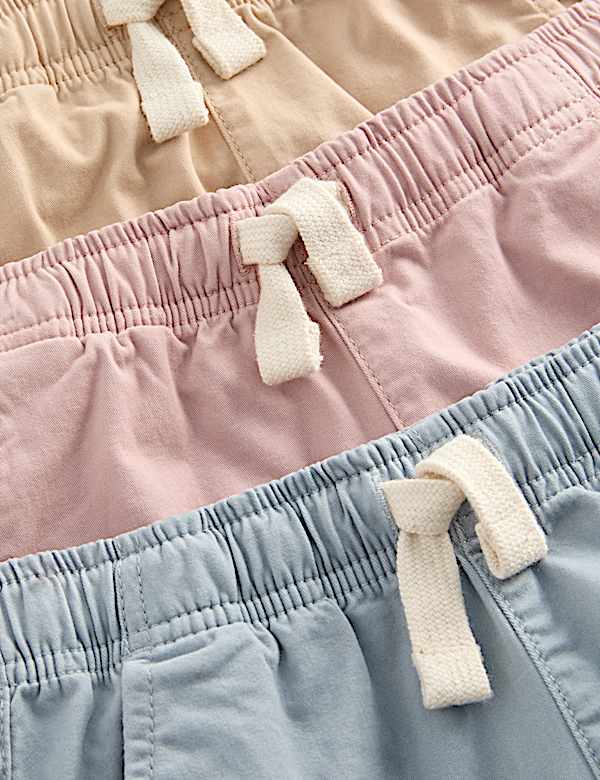 3 Pack Cotton Rich Shorts (2-8 Yrs)