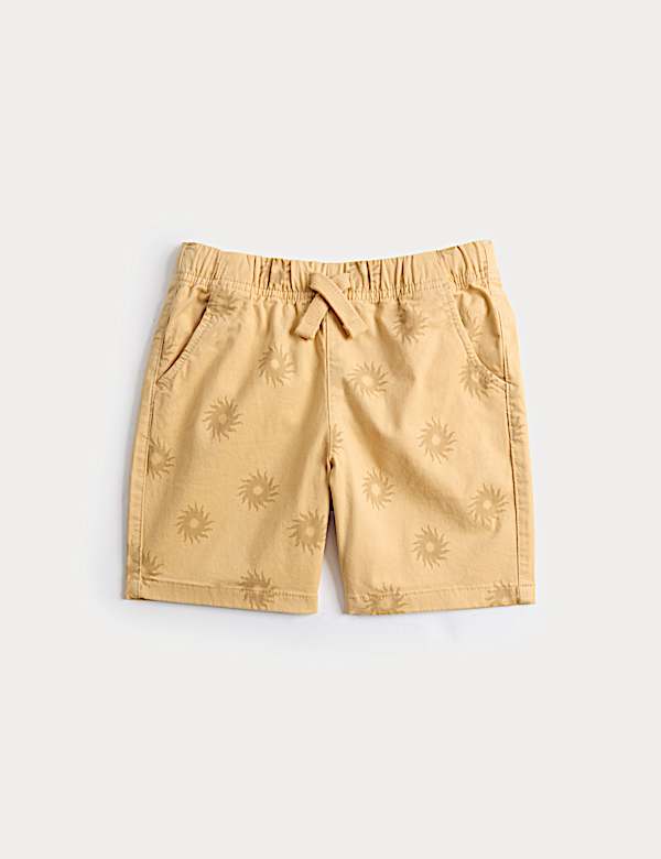 Cotton Rich Sun Print Shorts (2-8 Yrs)