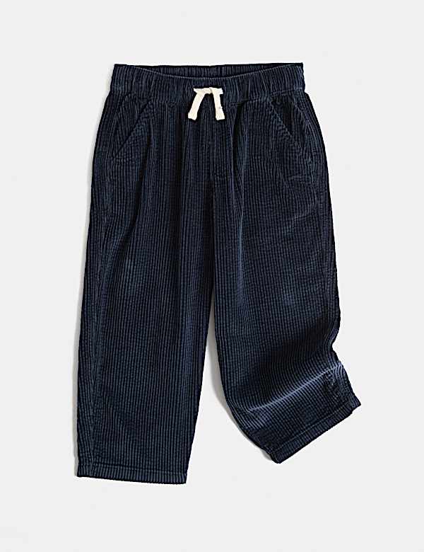 Pure Cotton Corduroy Drawstring Trousers (2-8 Yrs)