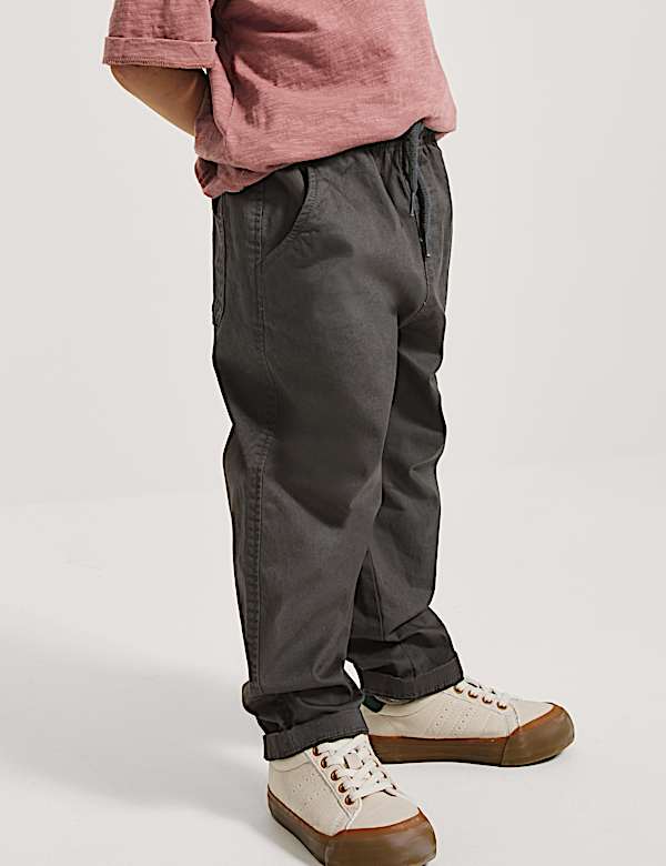 Cotton Rich Pull On Cargo Trousers (2-8 Yrs)