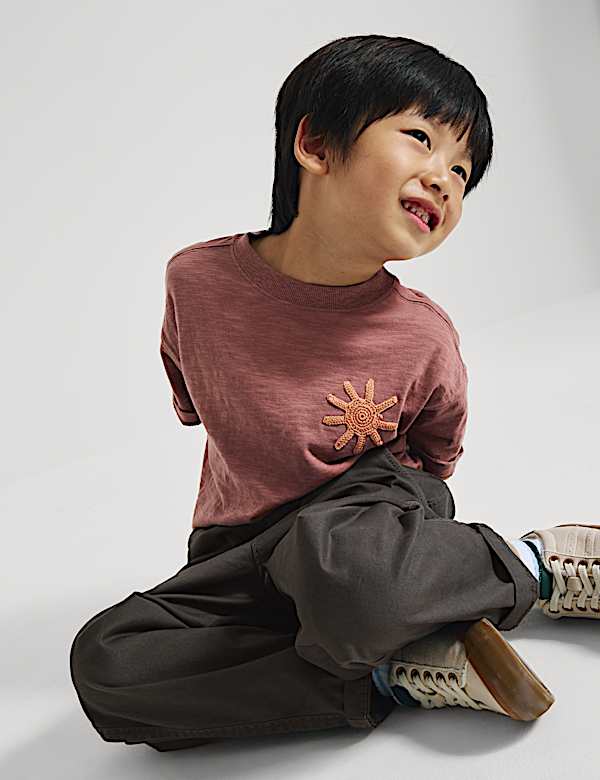 Cotton Rich Pull On Cargo Trousers (2-8 Yrs)