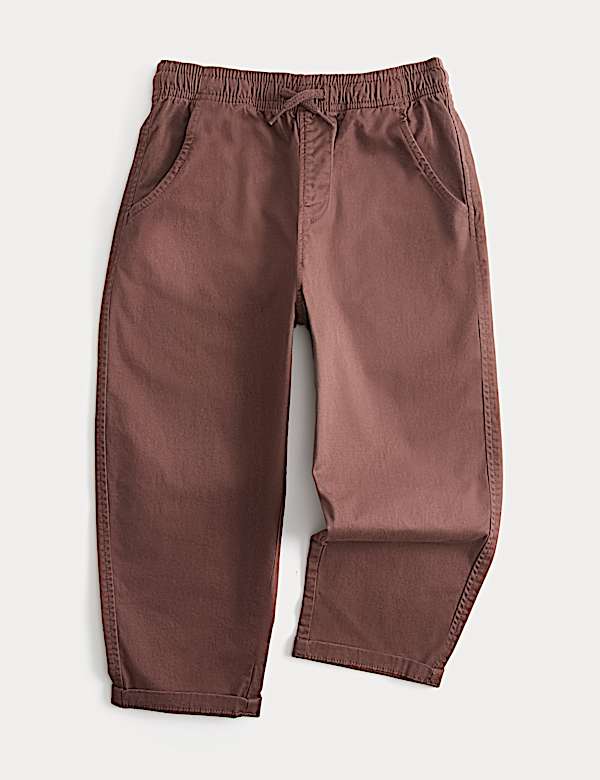 Cotton Rich Pull On Cargo Trousers (2-8 Yrs) - CZ