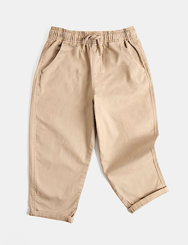 Cotton Rich Pull On Cargo Trousers (2-8 Yrs)