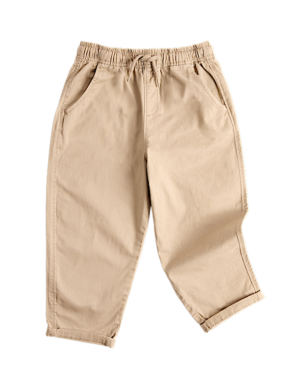 Cotton Rich Pull On Cargo Trousers (2-8 Yrs)