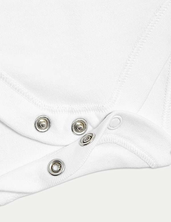 Body z čist&eacute; bavlny bez ruk&aacute;vů, 7 ks v balen&iacute; (2,3 kg &ndash; 3 roky) - CZ