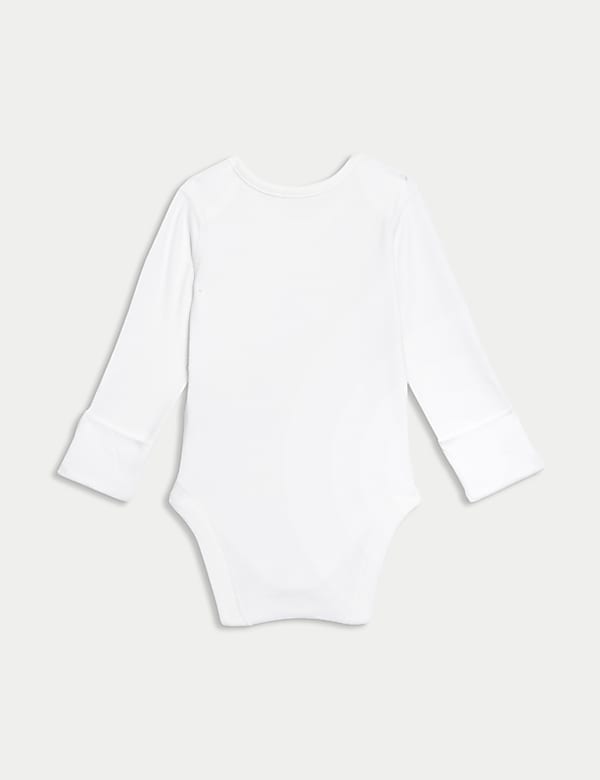 7pk Pure Cotton Long Sleeve Bodysuits (5lbs-3 Yrs) - HR