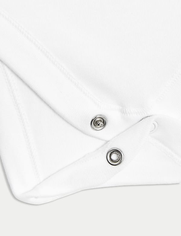 7pk Pure Cotton Long Sleeve Bodysuits (5lbs-3 Yrs) - HR