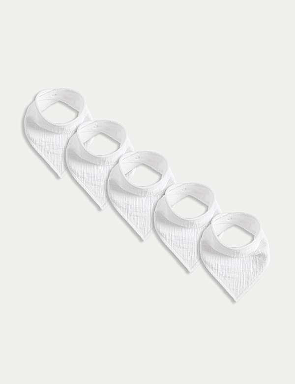 5pk Cotton Rich Dribble Bibs - US