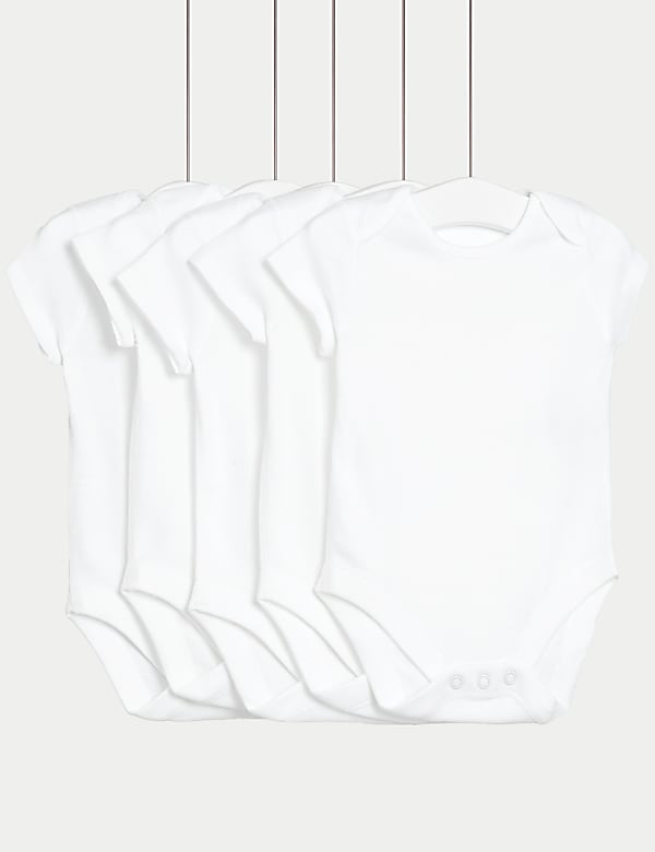 Pack de 5 bodies de cuerpo entero 100% algodón gofrados (2,3 kg-3 años) - US