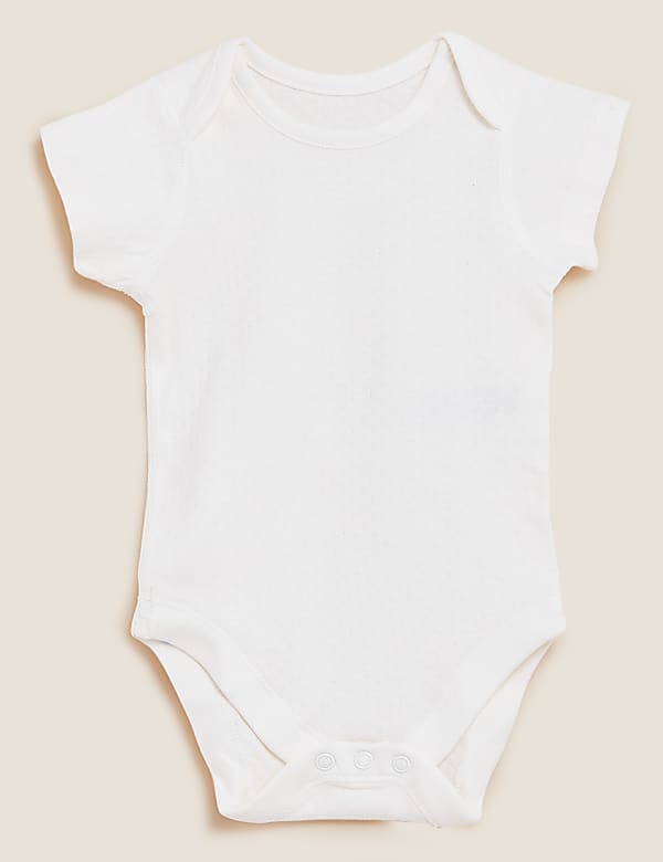 5pk Pure Cotton Pointelle Bodysuits