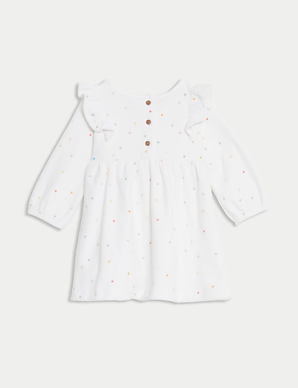 Gaun dengan Celana Ketat Motif Velour Stars (7lbs-1 Thn) - ID