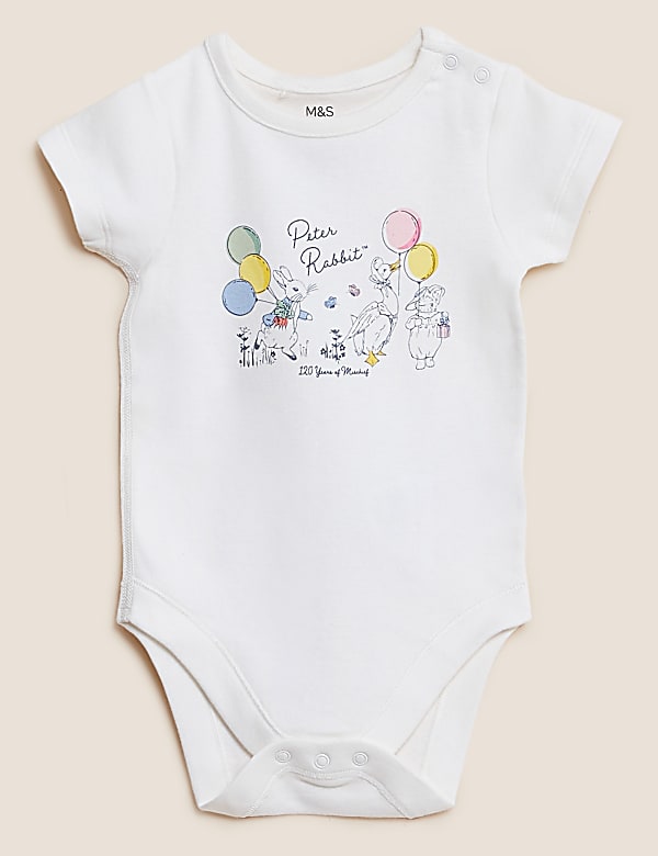 3pk Pure Cotton Peter Rabbit™ Bodysuits (5½lbs - 3 Yrs)