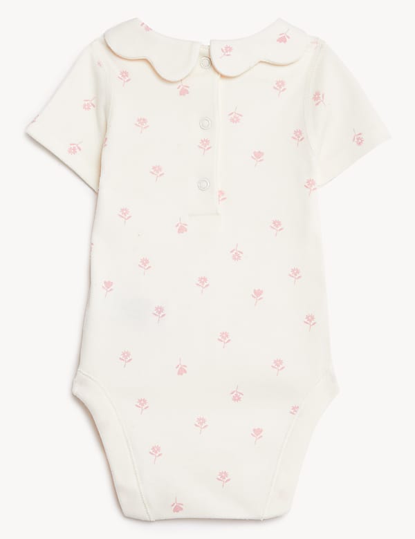 3pk Pure Cotton Printed Bodysuits