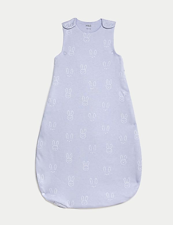 Pure Cotton Bunny 2.5 Tog Sleeping Bag 0 3 Yrs LILAC MIX Baby Sleeping Bags M S HU