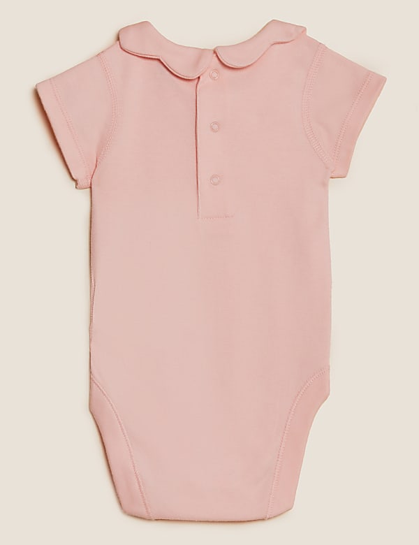 3pk Pure Cotton Bodysuits (0-3 Yrs)