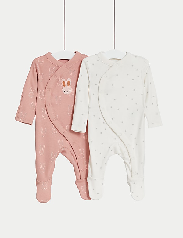 Newborn girl sleepsuits top