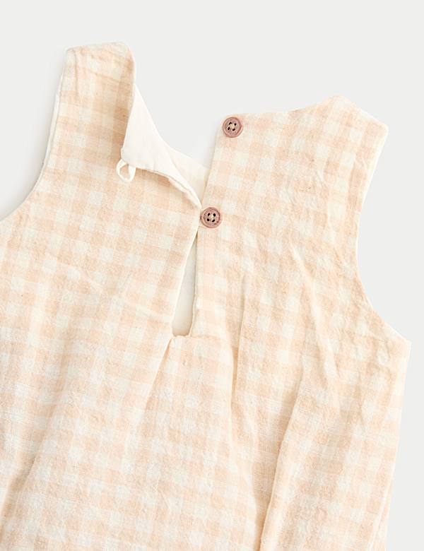 2 Piece Peter Rabbit&trade; Flopsy Checked Paddler with Hat (0-24 Mths) - FR