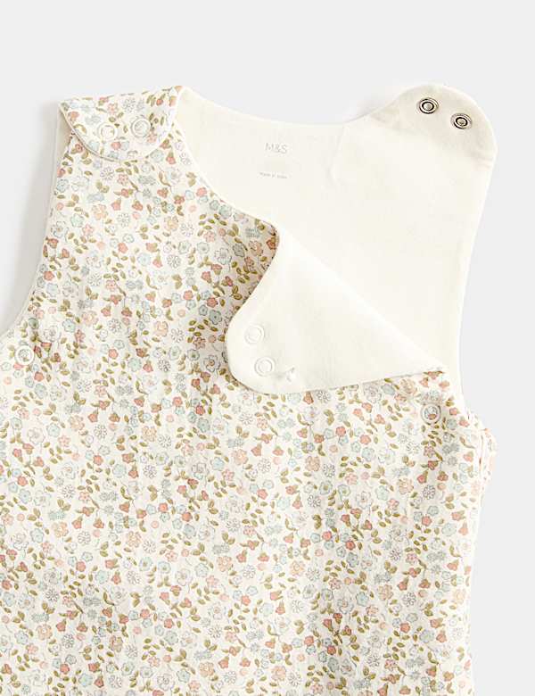 Pure Cotton 2.5 Tog Floral Sleeping Bag (0-3 Yrs) - RS