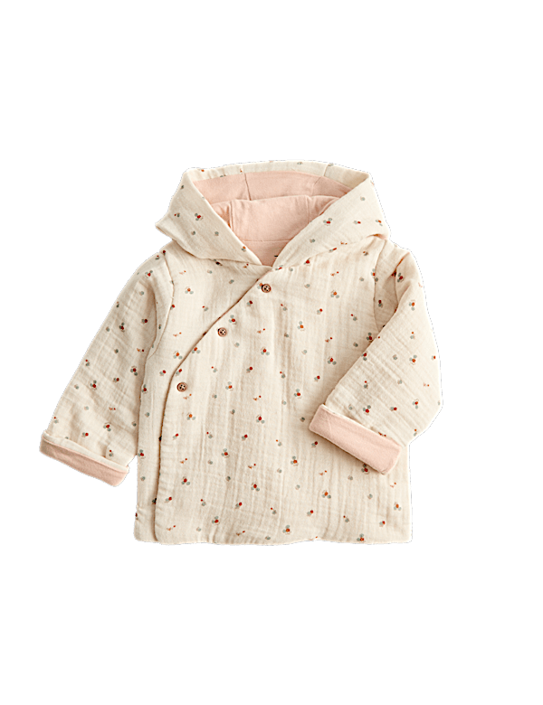 Pure Cotton Floral Jacket (7lbs - 1 Yrs)