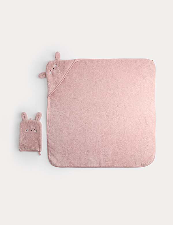 Pure Cotton Bunny Hooded Towel - SI