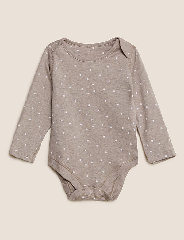 5pk Pure Cotton Patterned Bodysuits (61/2lbs - 3 Yrs)