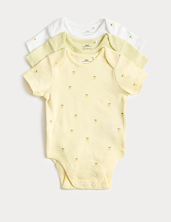 3 Pack Cotton Rich Bodysuits (6&frac12;lbs-3 Yrs)
