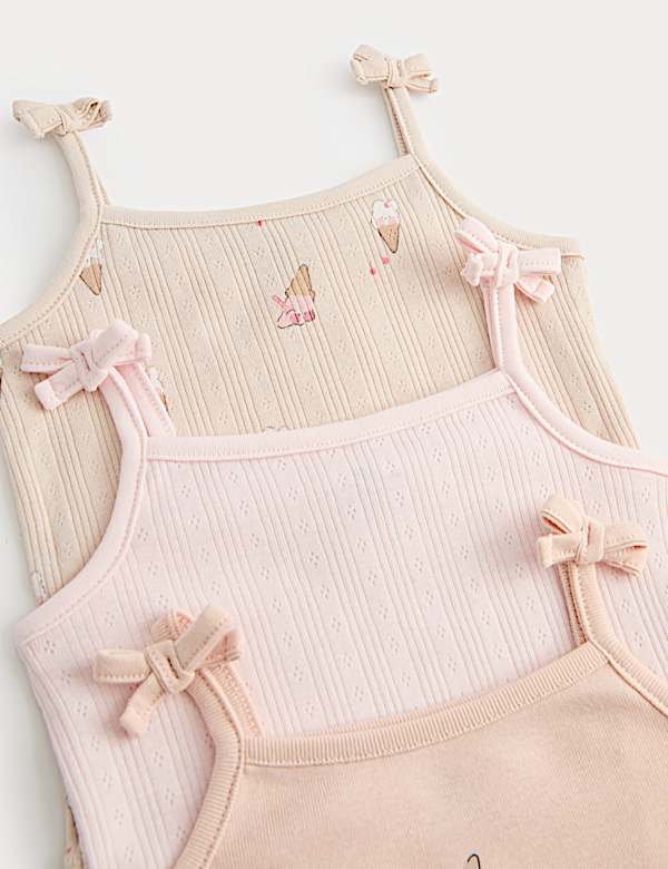 3 Pack Pure Cotton Ice Cream Bodysuits (0-36 Mths) - MX