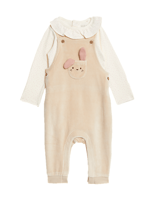 2pc Cotton Rich Bunny Spot Outfit (7lbs-1 Yrs)