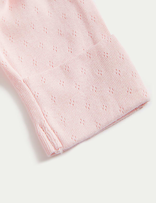3pk Pure Cotton Bunny & Floral Sleepsuits (6½lbs-3 Yrs)