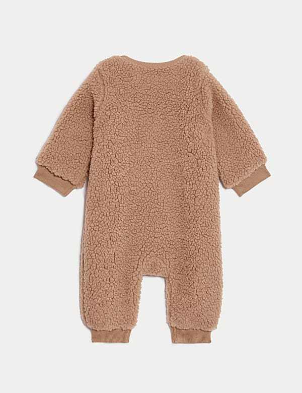 Fleece Bear Face Sleepsuit (7lbs-3 Yrs)