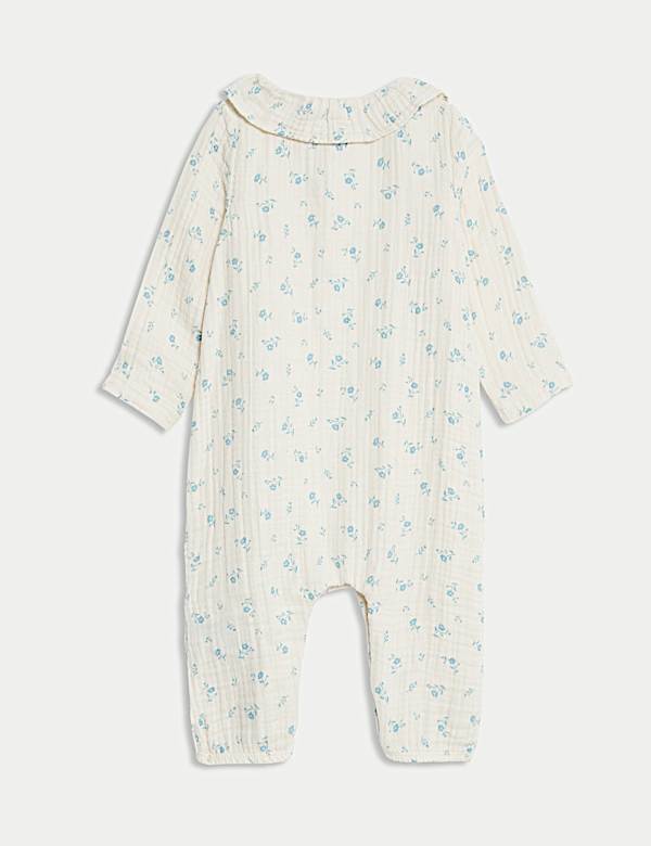 וואנזי פרחוני מכותנה טהורה (0‏-12 חודשים) - IL