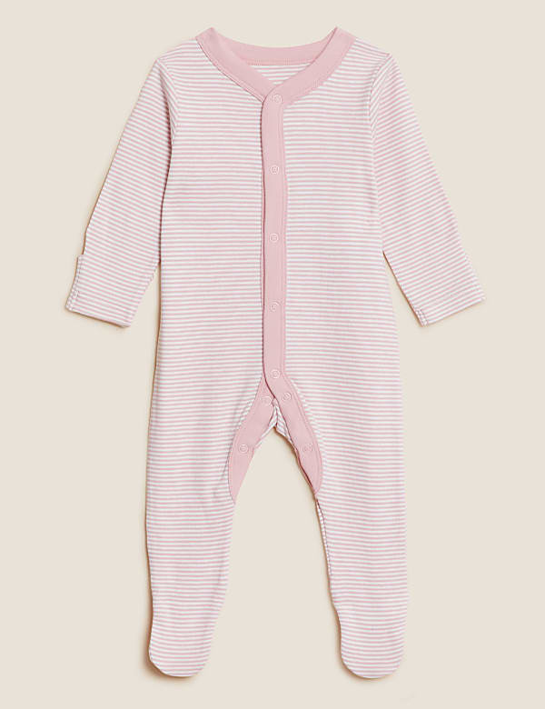 3pk Pure Cotton Printed Sleepsuits (5lbs-3 Yrs)