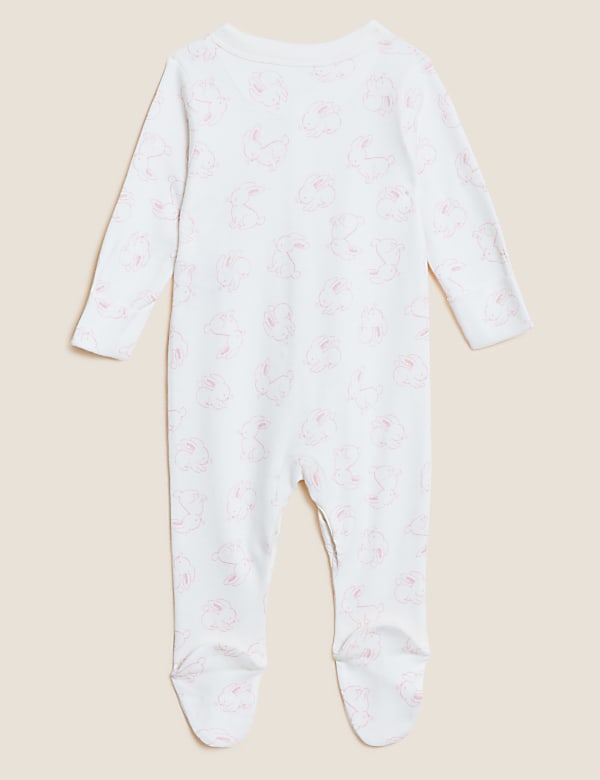 3pk Pure Cotton Printed Sleepsuits (5lbs-3 Yrs) - NL