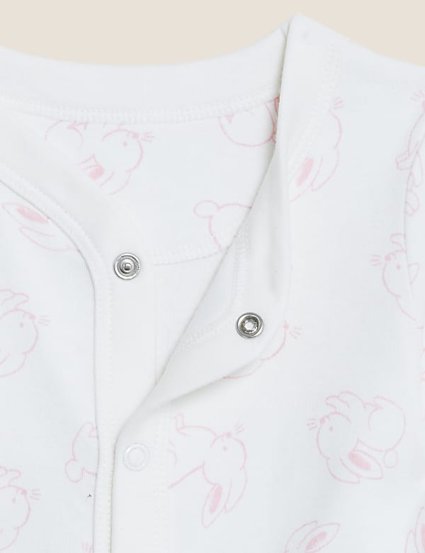 3pk Pure Cotton Printed Sleepsuits (5lbs-3 Yrs) - NL