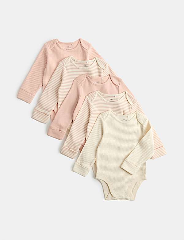 5 Pack Long Sleeve Bodysuits (Newborn-3 Yrs)