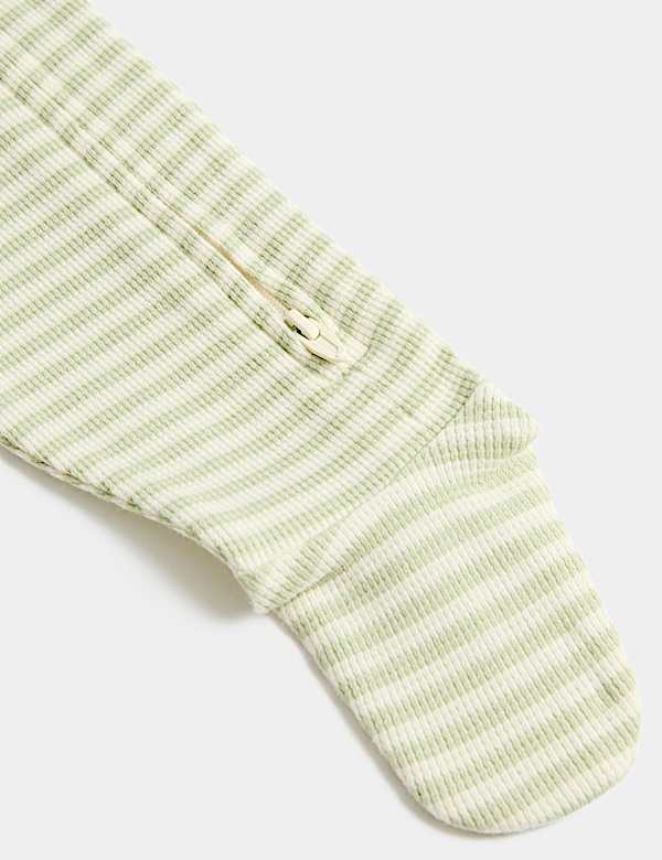 3 Pack Pure Cotton Waffle Sleepsuits (7lbs-3 Yrs)