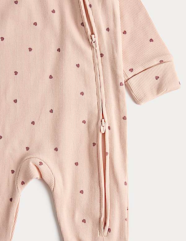 Lot de 3 dors-bien en coton &agrave; motif c&oelig;ur (3,2 kg-3 ans) - LU