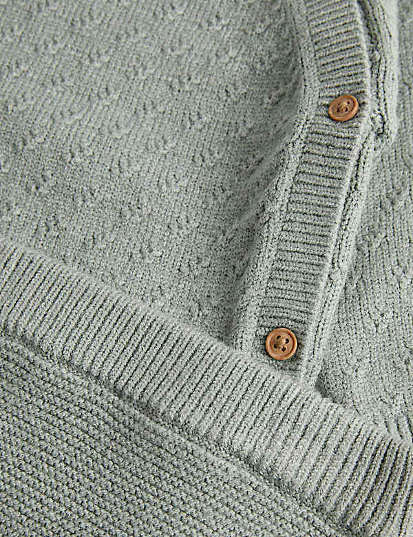 2 Piece Stitch Detail Knitted Outfit (7lbs - 1 Yrs) - JO