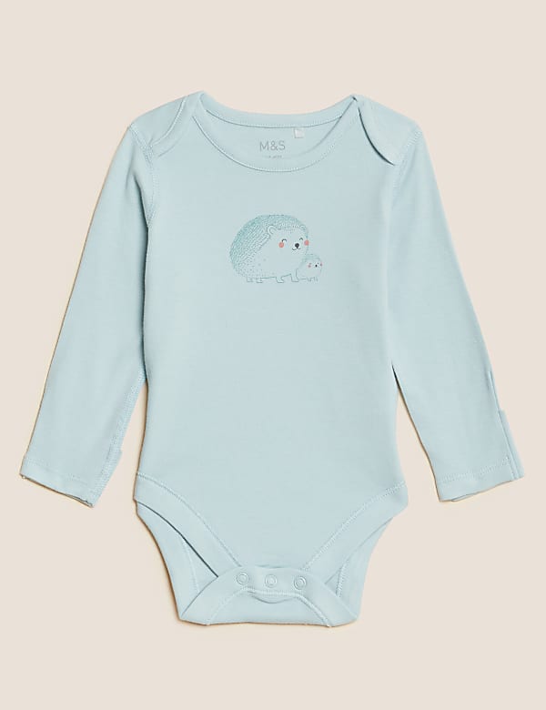 3pk Pure Cotton Animal Print Bodysuits (6&frac12;lbs-3 Yrs)