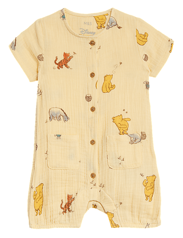 Pure Cotton Winnie the Pooh™ Romper (7lbs-1 Yrs)