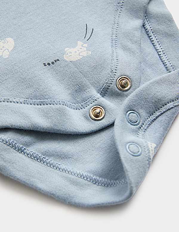 7 Pack Pure Cotton Patterned Bodysuits (7lbs-3 Yrs) - FR