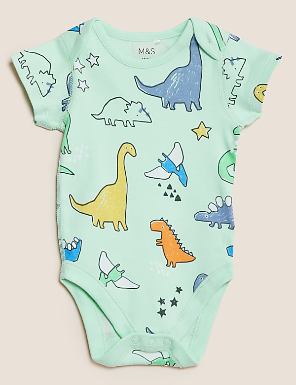 3pk Pure Cotton Bodysuits (6½lbs - 3 Yrs)