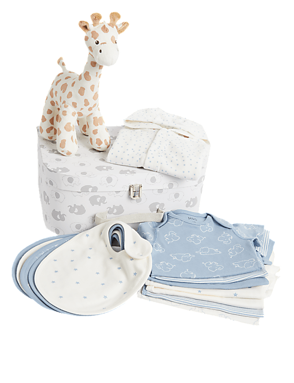 14pc Animal Print Blue Gift Set