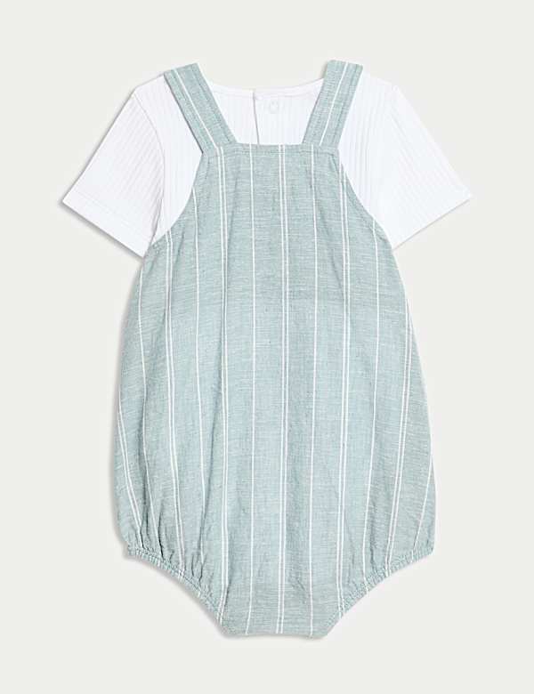 3 potong Pakaian Padler Bahan Katun (7lbs-1 Tahun) - ID