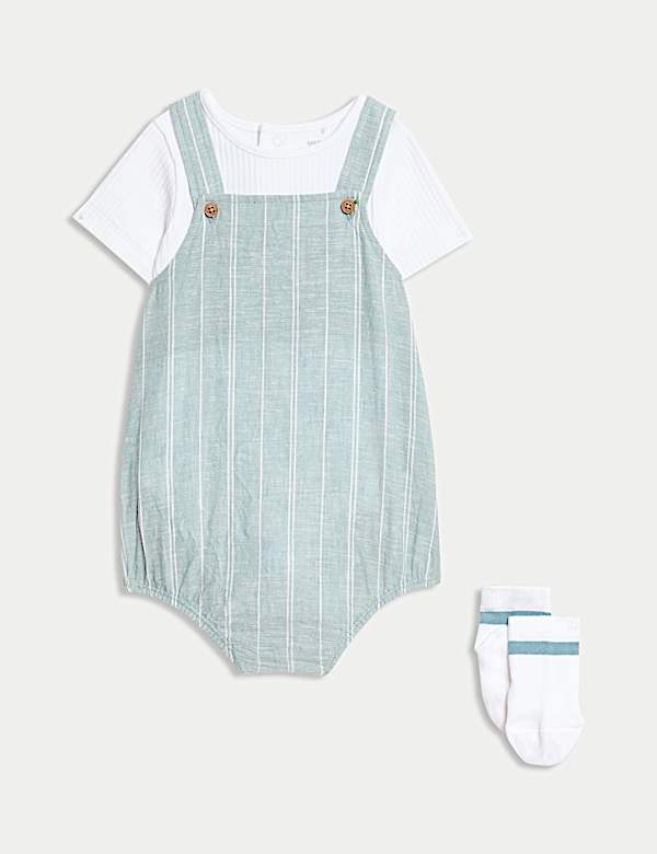 3-teiliges Paddler-Outfit mit hohem Baumwollanteil (3,2&nbsp;kg&nbsp;– 1&nbsp;Jahr) - AT