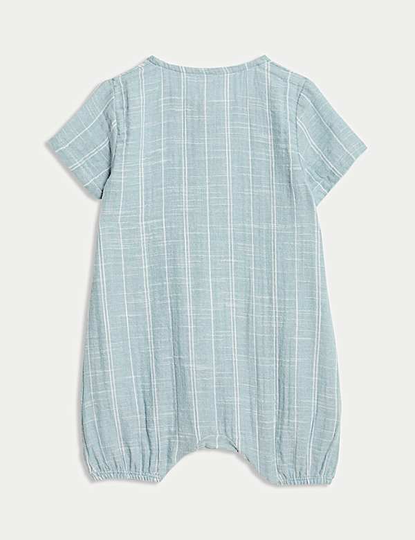 Ensemble 2 pi&egrave;ces avec barboteuse &agrave; rayures et chaussettes (jusqu&rsquo;au 12 mois) - FR